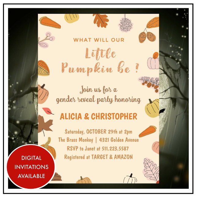 Halloween-Genderna visar inbjudningar Fall (Halloween-Gender-reveal-invitations-Fall-1)
