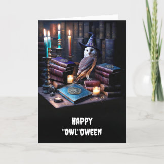 Halloween General med Uggla Mystical Magic Bokar Kort