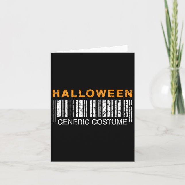 Halloween Generisk Kostym Rolig  Kort (Framsida)