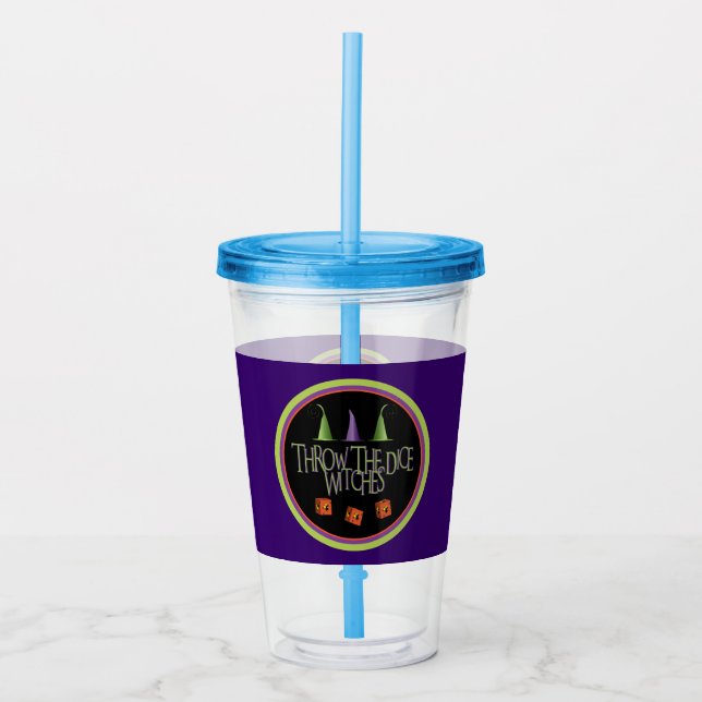 Halloween genom Roligten Dice Witches Bunco Party Take Away Mugg (Framsida)