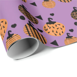 Halloween Geometrisk Konfetti Pumpa Presentpapper