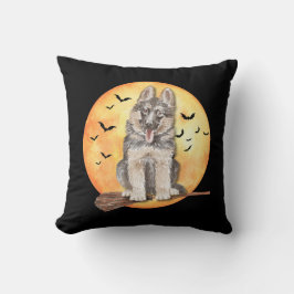 Halloween German Shepherd Hund Pillow Kudde