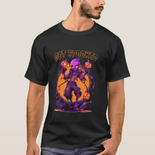 Halloween Get Spooking Dabbing Skeleton Jack o Lan T Shirt