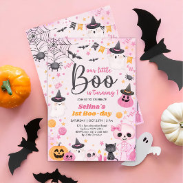 Halloween Ghost 1:a Birthday Party Inbjudningar