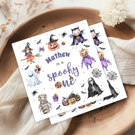 Halloween Ghost 1:a Birthday Party Pappersservett