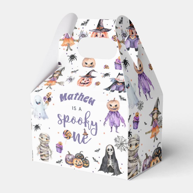 Halloween Ghost 1:a Birthday Party Presentaskar (Framsidan Sidan)