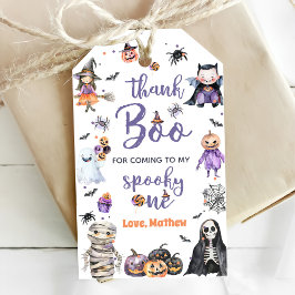 Halloween Ghost 1:a Birthday Party Presentetikett