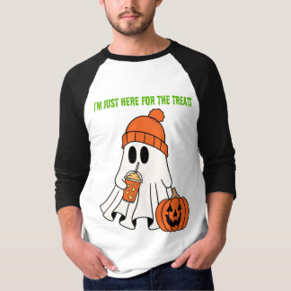 Halloween Ghost 3/4 Sleeve Shirt T