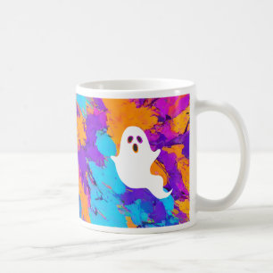 Halloween Ghost Abstrakt Helgdag Mugg
