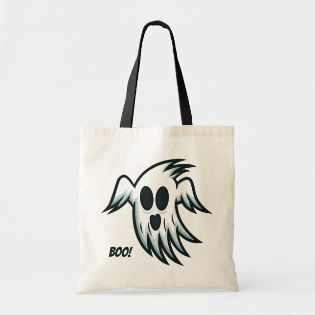 Halloween Ghost anpassningsbar tote bags Tygkasse (Framsidan)