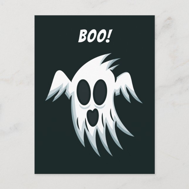 Halloween Ghost-anpassningsbar-vykort Vykort (Framsida)