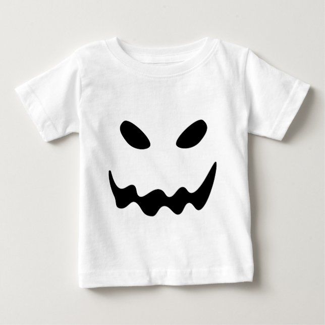 Halloween Ghost Ansikte T-shirt (Framsida)
