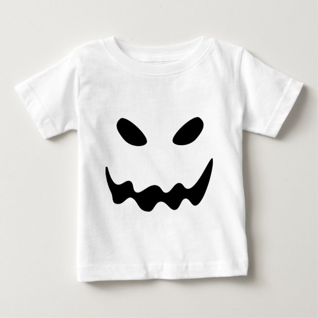 Halloween Ghost Ansikte Tee (Framsida)