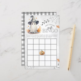 Halloween Ghost Baby Shower Bingo Game