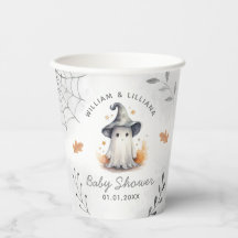 Halloween Ghost Baby Shower Papper Kopp