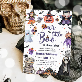 Halloween Ghost Baby Shower Party Inbjudningar
