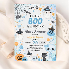 Halloween Ghost Baby Shower Party Inbjudningar