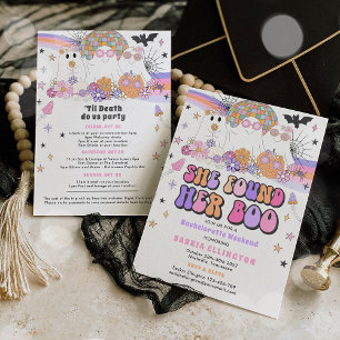 Halloween Ghost Bachelorette Hon hittade sin Boo Inbjudningar