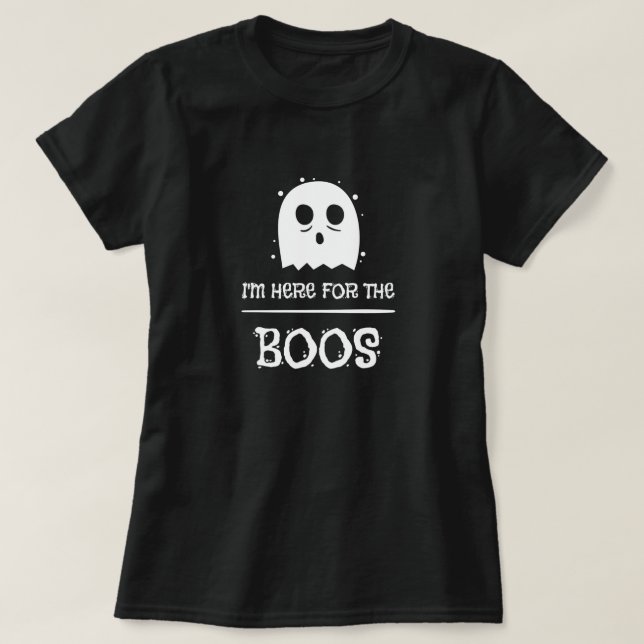 Halloween Ghost Basic T-Shirt (Design framsida)