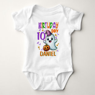 Halloween Ghost Birthday Boy Spooky Party Design T Shirt