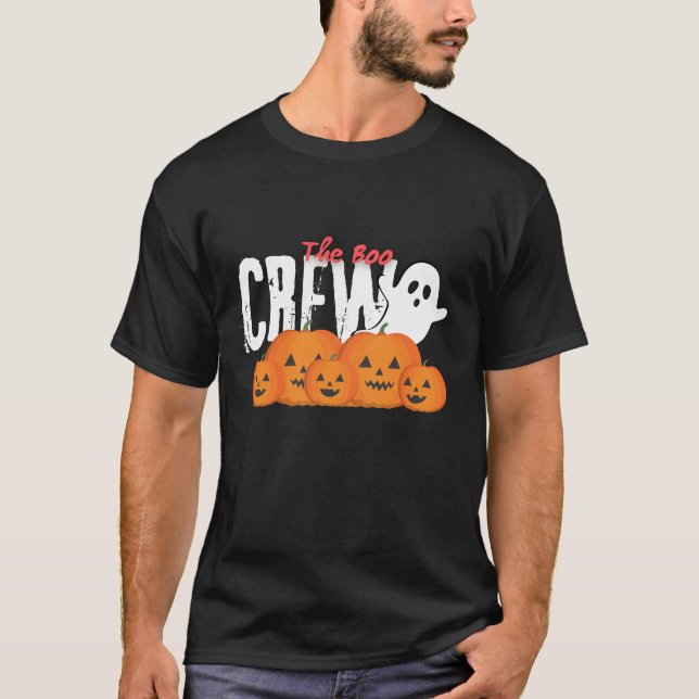 Halloween Ghost Bo-teamet har roligt T Shirt (Framsida)