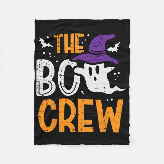 Halloween Ghost Boo Crew Costume Matching Wome Fleecefilt (Framsidan)