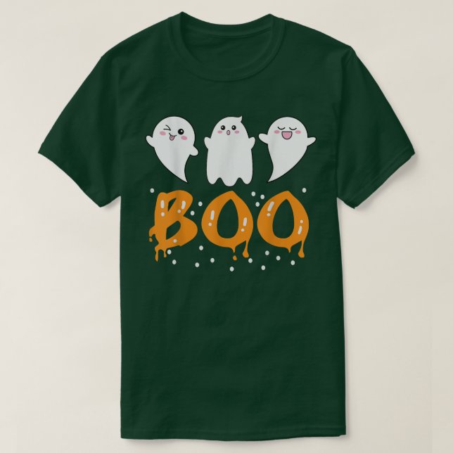 Halloween Ghost Boo Cute T Shirt (Design framsida)