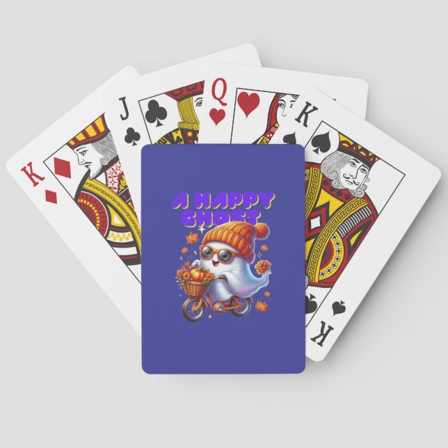 Halloween Ghost Boo-uppspelningskort Casinokort (Baksidan)