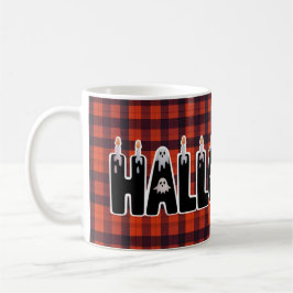 Halloween Ghost Candle Lettering Kaffemugg