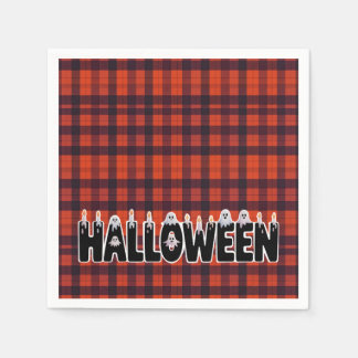 Halloween Ghost Candle Lettering Pappersservett