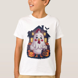 Halloween Ghost Chicken #1 Digital Art T Shirt