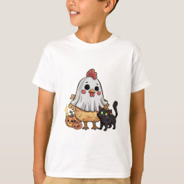 Halloween Ghost Chicken #2 Digital Art T Shirt