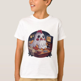 Halloween Ghost Chicken #3 Digital Art T Shirt