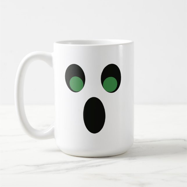 Halloween Ghost Coffee Mugg 15 oz (Vänster)