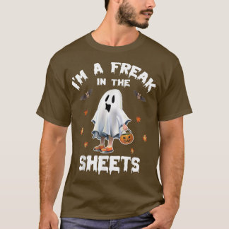 Halloween Ghost Costume Jag är en Freak i Lakan T Shirt