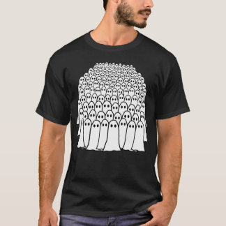 Halloween-Ghost Crowd-Funny Cute Scary Spöken T Shirt