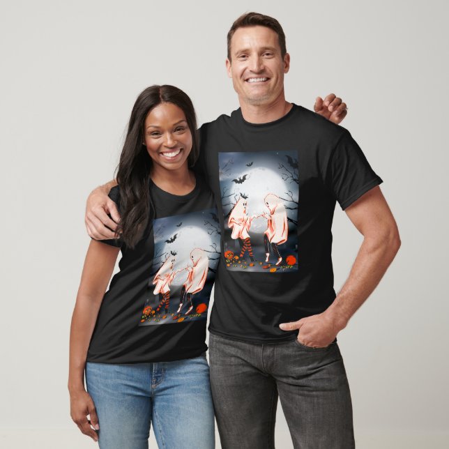 Halloween Ghost Dancing T Shirt (Unisex)