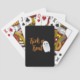 Halloween Ghost eller Bus eller Godis Casinokort