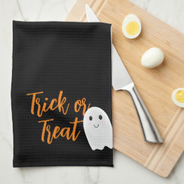 Halloween Ghost eller Buske Kökshandduk