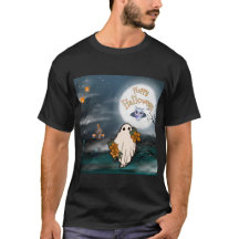 Halloween Ghost Fladdermus Spiders t-Shirt