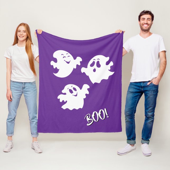 Halloween Ghost Fleecefilt (På plats)