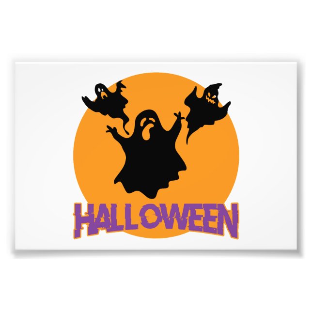 Halloween-ghost Fototryck (Framsidan)