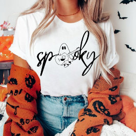 Halloween Ghost , Funny Halloween Shirts for Girls T Shirt