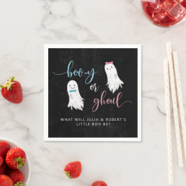 Halloween Ghost Gender Reveal Party Pappersservett