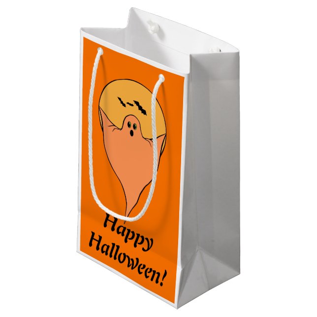 Halloween Ghost Gift Bag (Framsidan Vinklad)