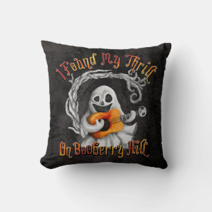 Halloween Ghost Guitar Booberry Backe Kudde