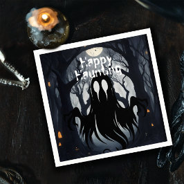 Halloween Ghost Haunted Forest Costume Party Pappersservett