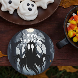 Halloween Ghost Haunted Forest Costume Party Underlägg Papper Rund