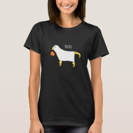 Halloween Ghost Hund Gult Labrador T Shirt
