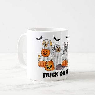 Halloween Ghost Hundar Mugg